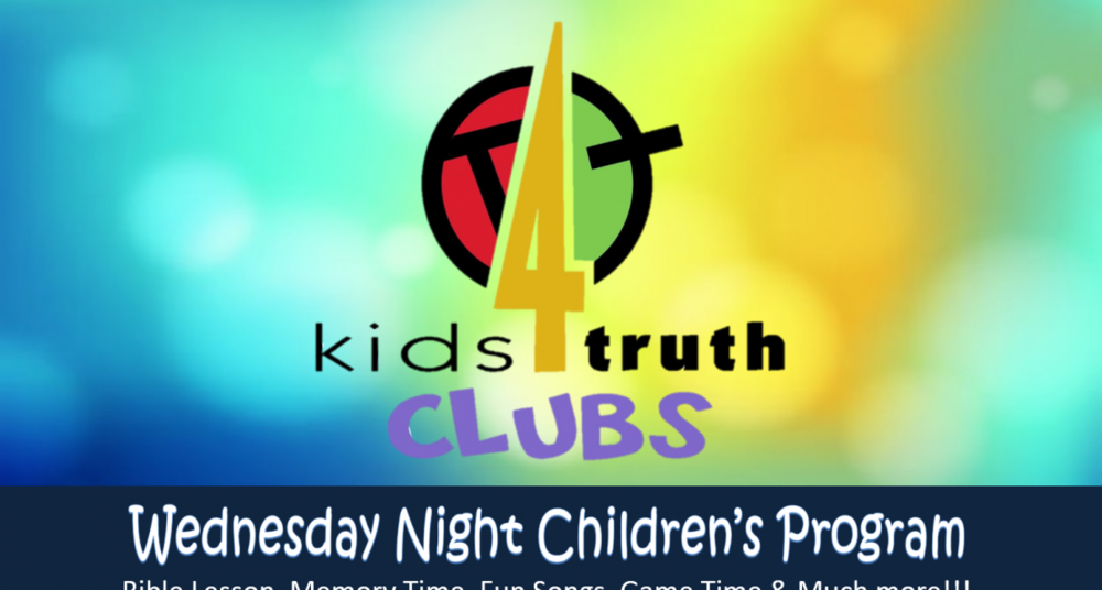 Kids 4 thrust clubs wednesday night childrens program